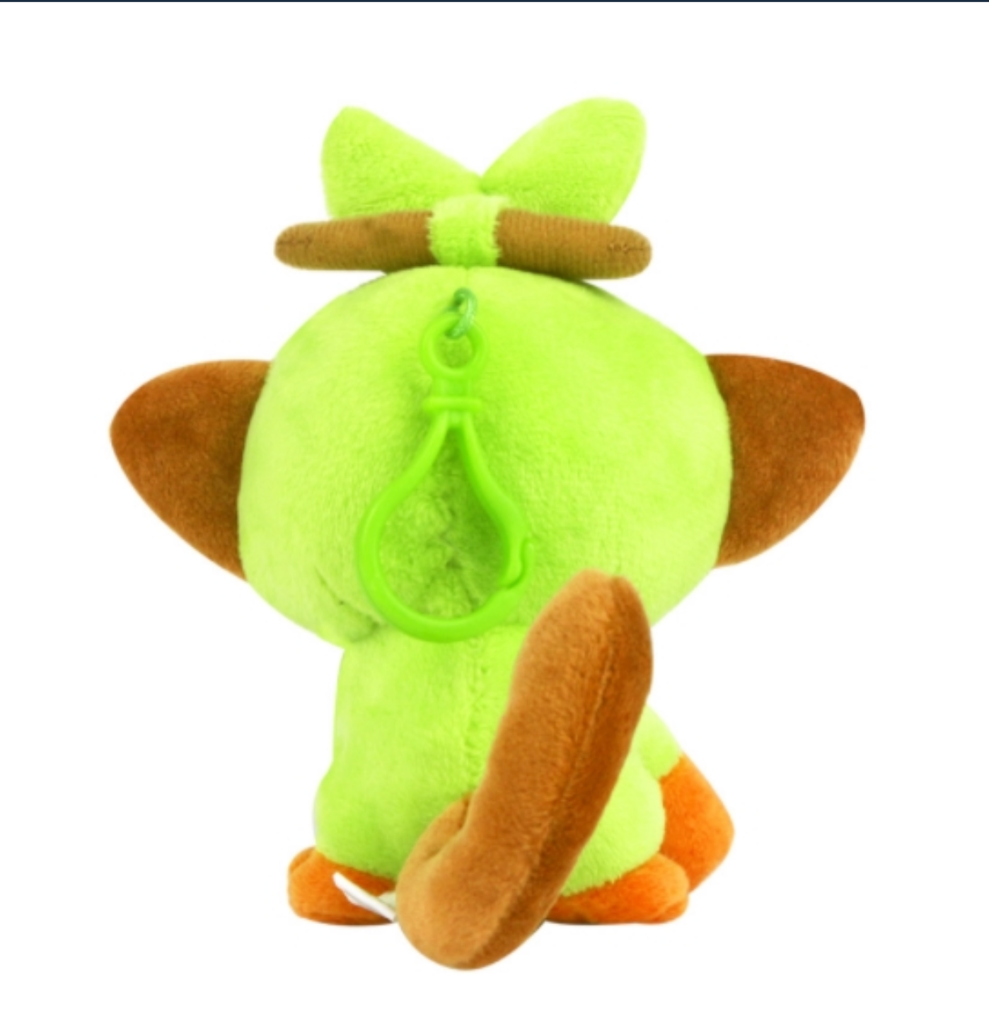 Pokemon Grookey 6" Plushie Key Chain Stuffed Animal Keyring Clip-on Backpack Hanger