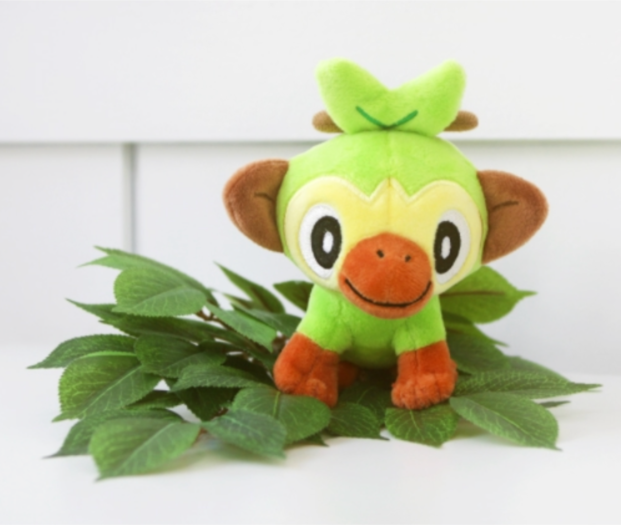 Pokemon Grookey 6" Plushie Key Chain Stuffed Animal Keyring Clip-on Backpack Hanger