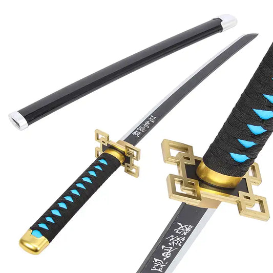 Demon Slayer Tokitou Muichirou Wooden Sword Cosplay Anime Replica Katana