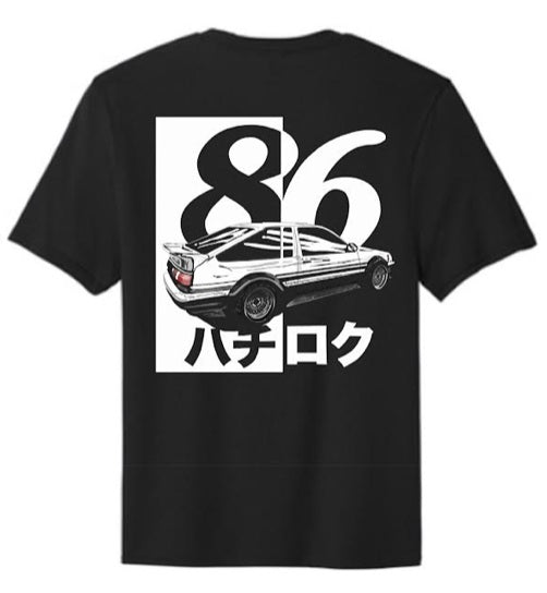 T-Shirt Initial D AE86 Black