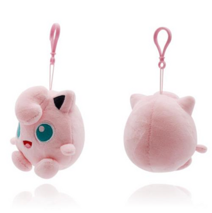 Pokemon Jigglypuff 6" Plushie Key Chain Stuffed Animal Keyring Clip-on Backpack Hanger