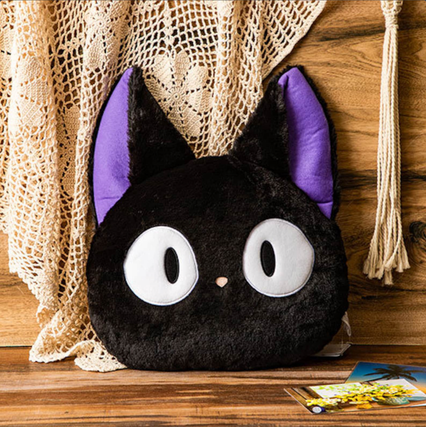 18" Jiji Studio Ghibli Kiki Delivery Fluffy Plush Cushion Throw Pillow