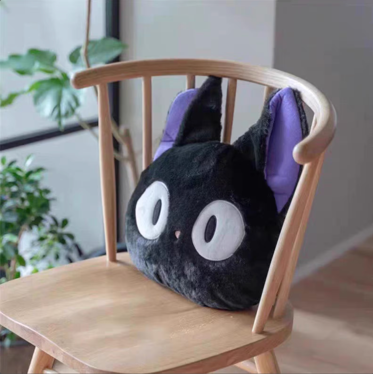 18" Jiji Studio Ghibli Kiki Delivery Fluffy Plush Cushion Throw Pillow