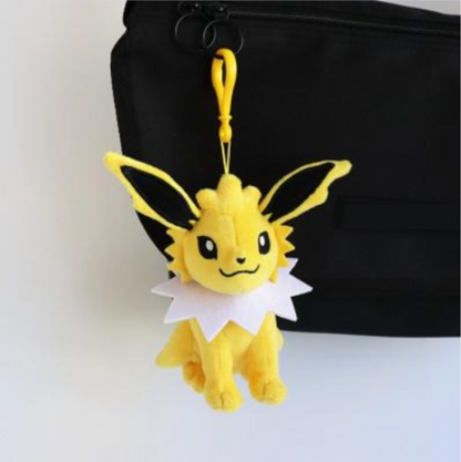 Pokemon Jolteon 6" Plushie Key Chain Stuffed Animal Keyring Clip-on Backpack Hanger