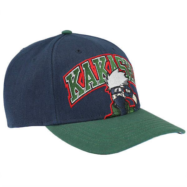 Naruto Kakashi Embroidered Pre-Curved Bill Snapback Baseball Cap Hat