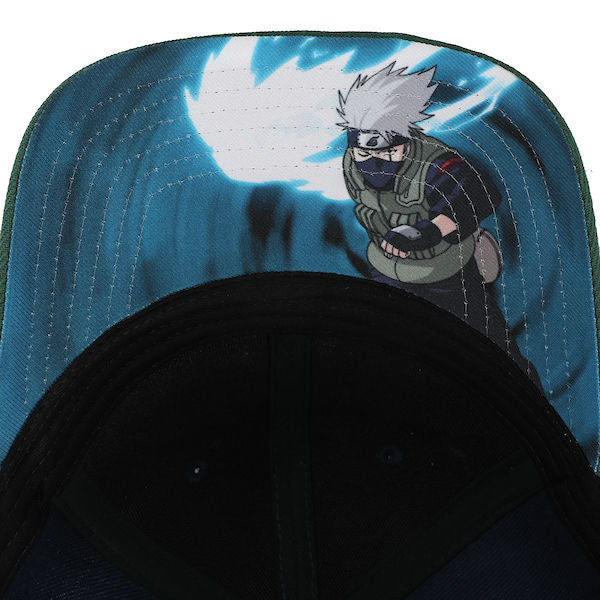 Naruto Kakashi Embroidered Pre-Curved Bill Snapback Baseball Cap Hat