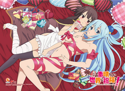 Wall Scroll - Konosuba - Aaua & Megumin