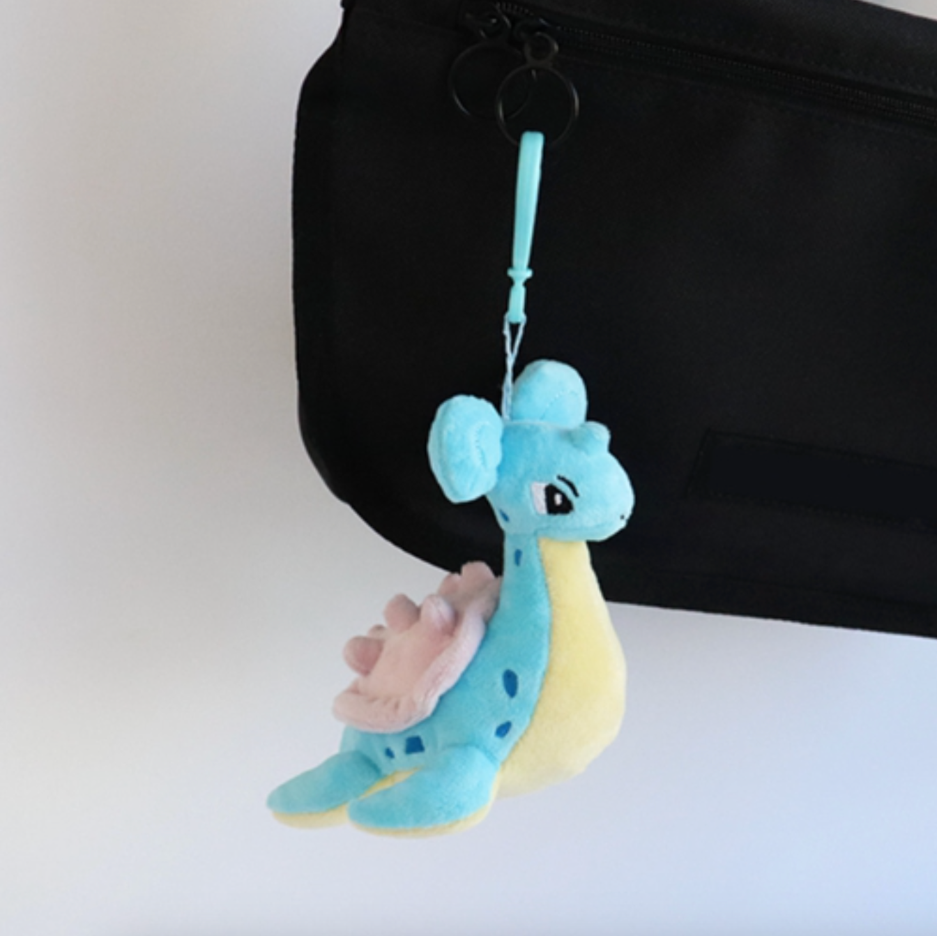Pokemon Lapras 6" Plushie Key Chain Stuffed Animal Keyring Clip-on Backpack Hanger