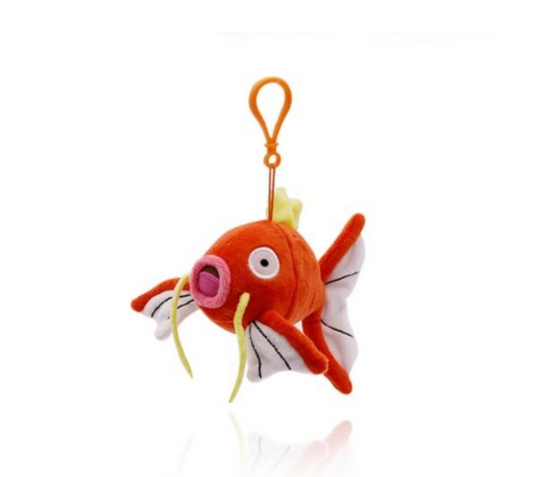 Pokemon Magikarp 6" Plushie Key Chain Stuffed Animal Keyring Clip-on Backpack Hanger