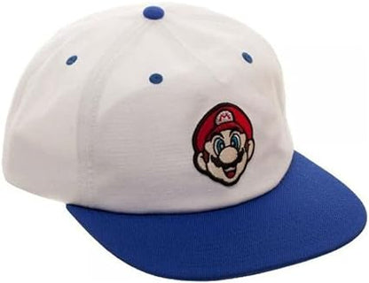 Super Mario Big Face Oxford 5 Panel Slouch Snapback Hat Baseball Cap Hat Adjustable