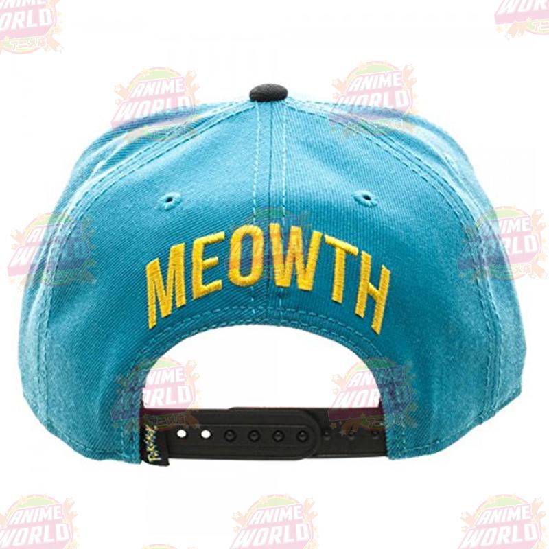 Pokémon Meowth Color Block Snapback Hat Baseball Cap