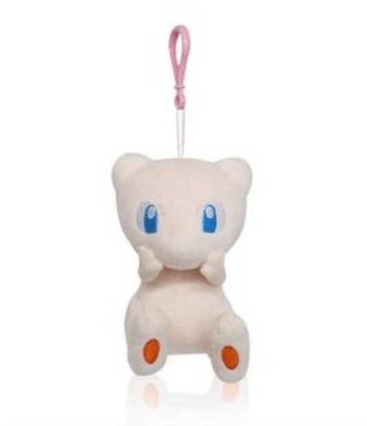 Pokemon Mew 6" Plushie Key Chain Stuffed Animal Keyring Clip-on Backpack Hanger