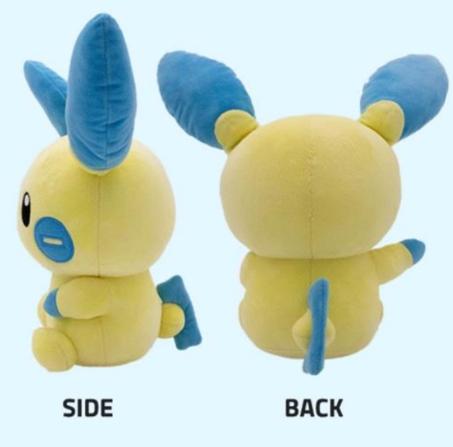 Pokemon Minun 10" Soft Plush Stuffed Animal Toy Animated Plushies Doll Birthday Holiday Gifts