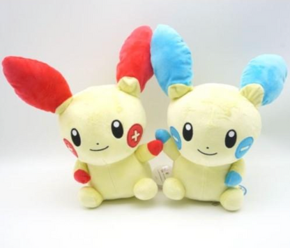 Pokemon Minun 10" Soft Plush Stuffed Animal Toy Animated Plushies Doll Birthday Holiday Gifts