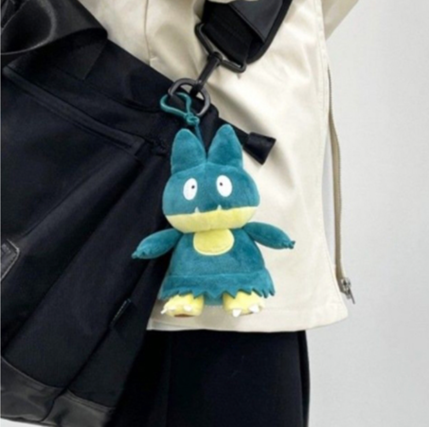 Pokemon Munchlax 6" Plushie Key Chain Stuffed Animal Keyring Clip-on Backpack Hanger