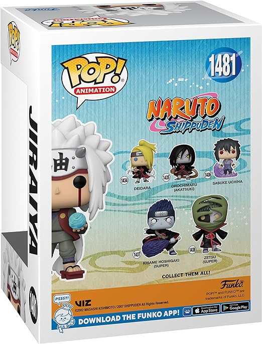 Funko Pop - Naruto Shippuden - Jiraiya with Rasengan - Special Edition Multicolor Glow Exclusive #1481