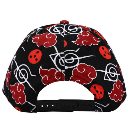 Naruto Shippuden Itachi Symbols Baseball Cap Akatsuki Cloud & Anti-Leaf Village Sublimated Curved Bill Hat
