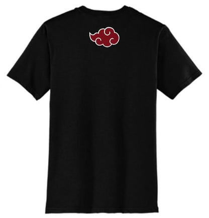 Short-Sleeved T-Shirt Naruto Village Symbols & Akatsuki Cloud