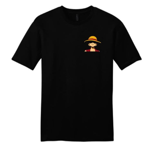 T-Shirt One Piece Luffy & Straw Hat Pirates Jolly Roger