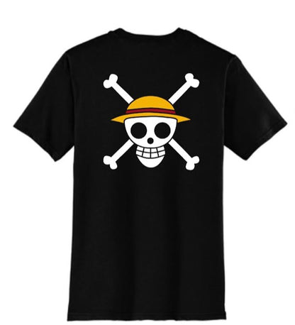T-Shirt One Piece Luffy & Straw Hat Pirates Jolly Roger