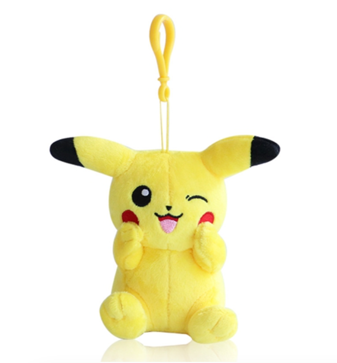 Pokemon Pikachu 6" Plushie Keychain Toy Stuffed Animal Plush Keyring Clip-on Backpack Hanger