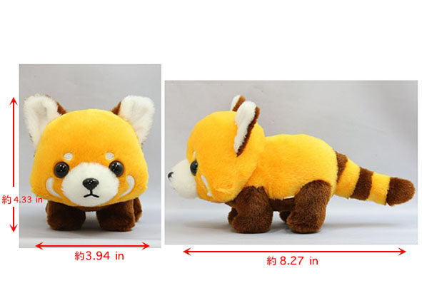 Amuse Red Panda-chan Four-legged Soft Plush Stress Relief Stuffed Animal Hugging Doll Plushie Toy