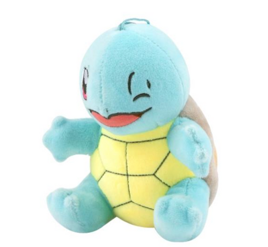 Pokemon Squirtle 6" Plushie Keychain Toy Stuffed Animal Plush Keyring Clip-on Backpack Hanger