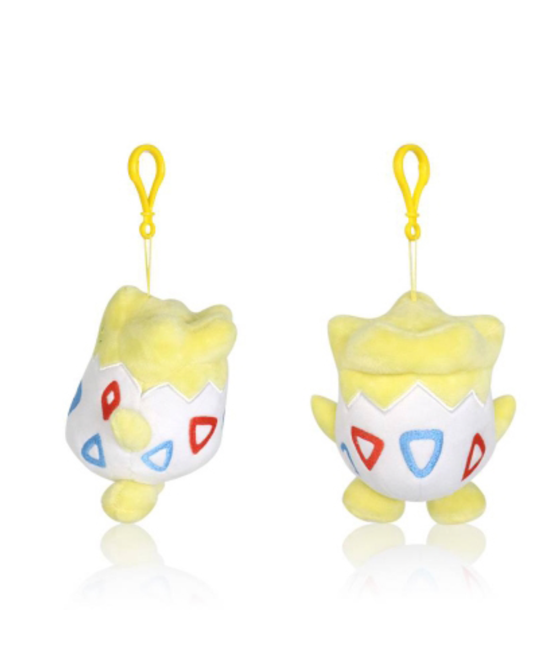 Pokemon Togepi 6" Plushie Key Chain Stuffed Animal Keyring Clip-on Backpack Hanger