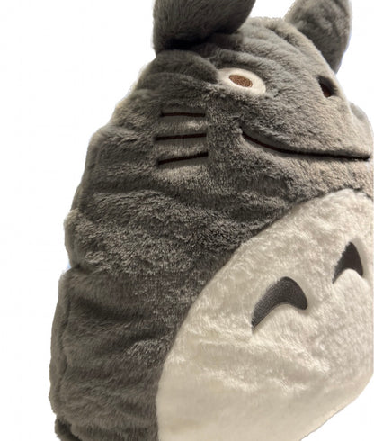 18" Gray Totoro Studio Ghibli Fluffy Plush Cushion Throw Pillow