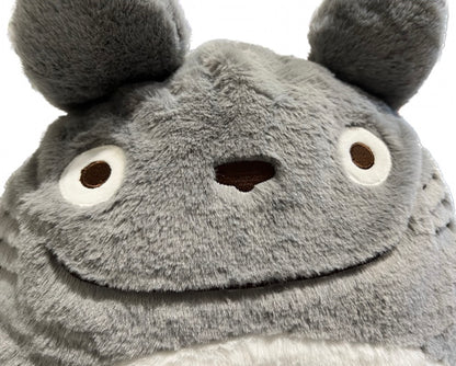 18" Gray Totoro Studio Ghibli Fluffy Plush Cushion Throw Pillow