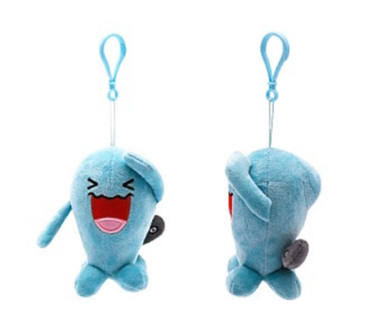 Pokemon Wobbuffet 6" Plush Keychain Stuffed Animal Keyring Clip-on Backpack Hanger