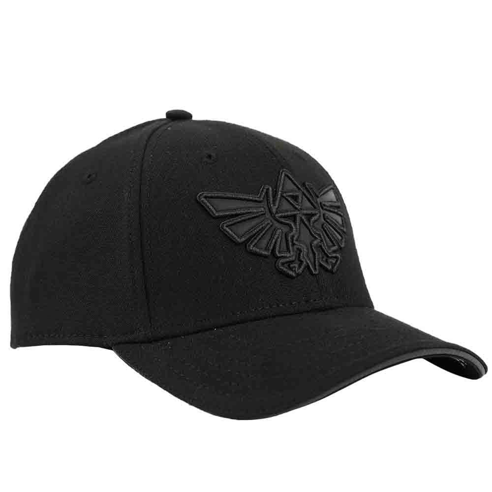 Zelda Hyrule Triforce Holographic Raised Embroidered Logo Elite Flex Hat Black
