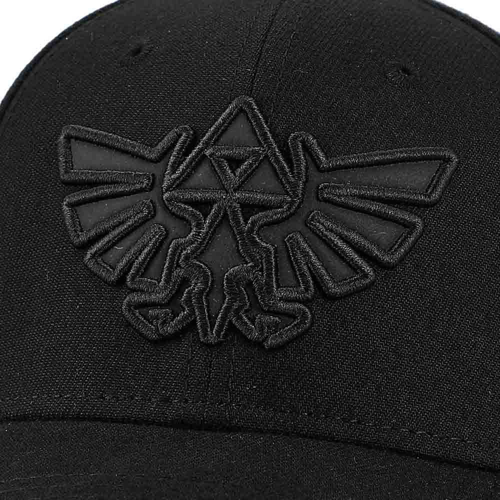 Zelda Hyrule Triforce Holographic Raised Embroidered Logo Elite Flex Hat Black