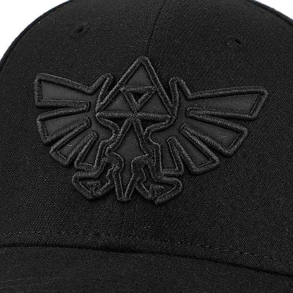 Zelda Hyrule Triforce Holographic Raised Embroidered Logo Elite Flex Hat Black