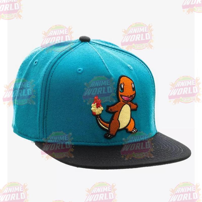 Pokemon Charmander Embroidered Snapback Cap Hat