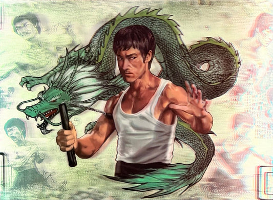 Naked 3D Poster - Bruce Lee