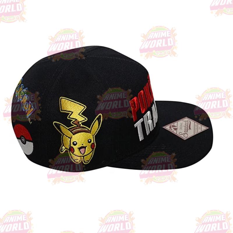 Pokemon Trainer Snapback Hat O/S Black