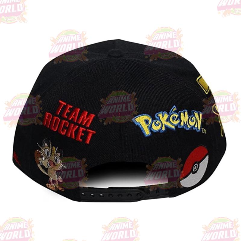 Pokemon Trainer Snapback Hat O/S Black