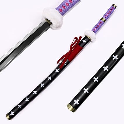 One Piece Surgeon of Death Doctor Trafalgar Law Katana 40" Purple Anime Cosplay Sword