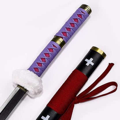 One Piece Surgeon of Death Doctor Trafalgar Law Katana 40" Purple Anime Cosplay Sword