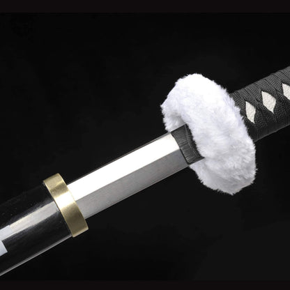 One Piece Surgeon of Death Doctor Trafalgar Law Katana 40" WHITE Anime Cosplay Sword