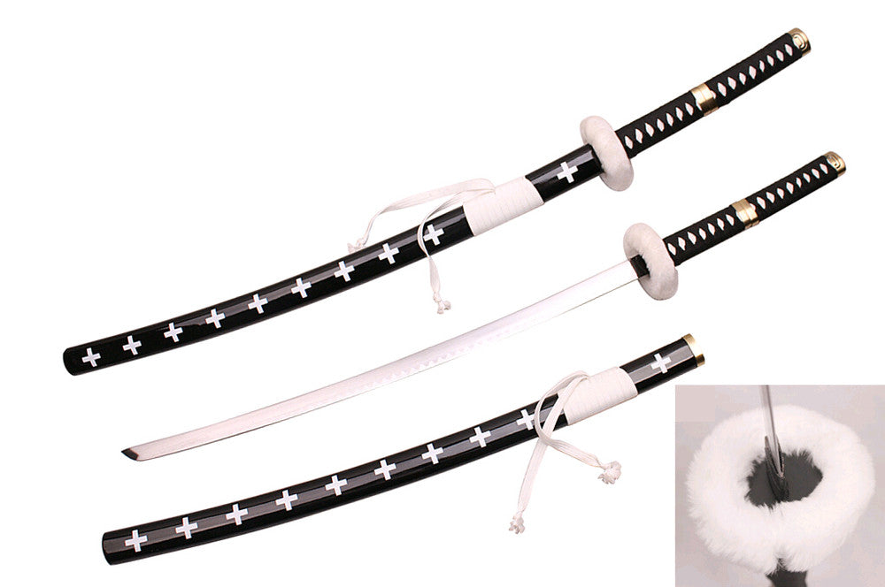 One Piece Surgeon of Death Doctor Trafalgar Law Katana 40" WHITE Anime Cosplay Sword