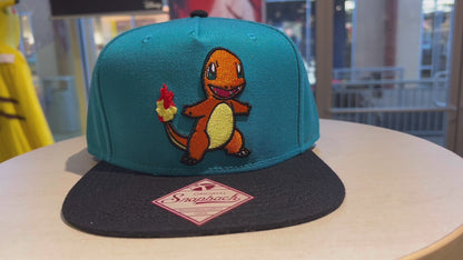 Pokemon Charmander Embroidered Snapback Cap Hat