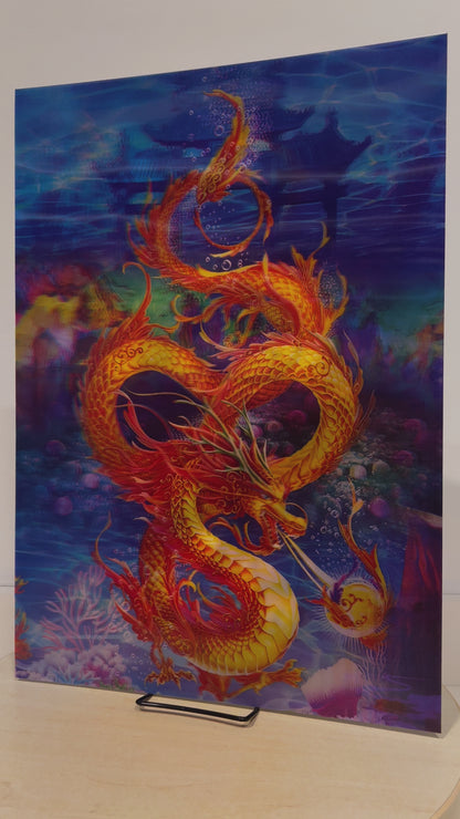 Naked 3D Poster - Dragon