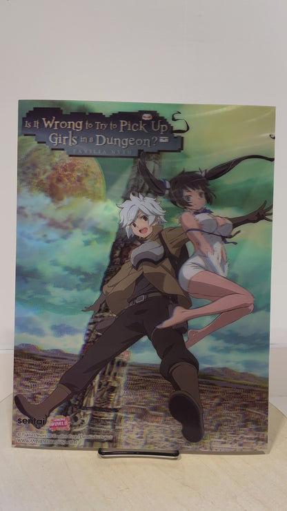 Naked Eye 3D Poster - Danmachi - Is It Wrong to Try to Pick Up Girls in a Dungeon?