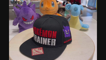 Pokemon Trainer Snapback Hat O/S Black