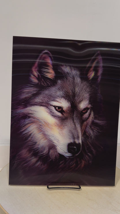 Naked 3D Poster - Wolf