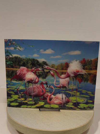 Naked 3D Poster - Flamingo