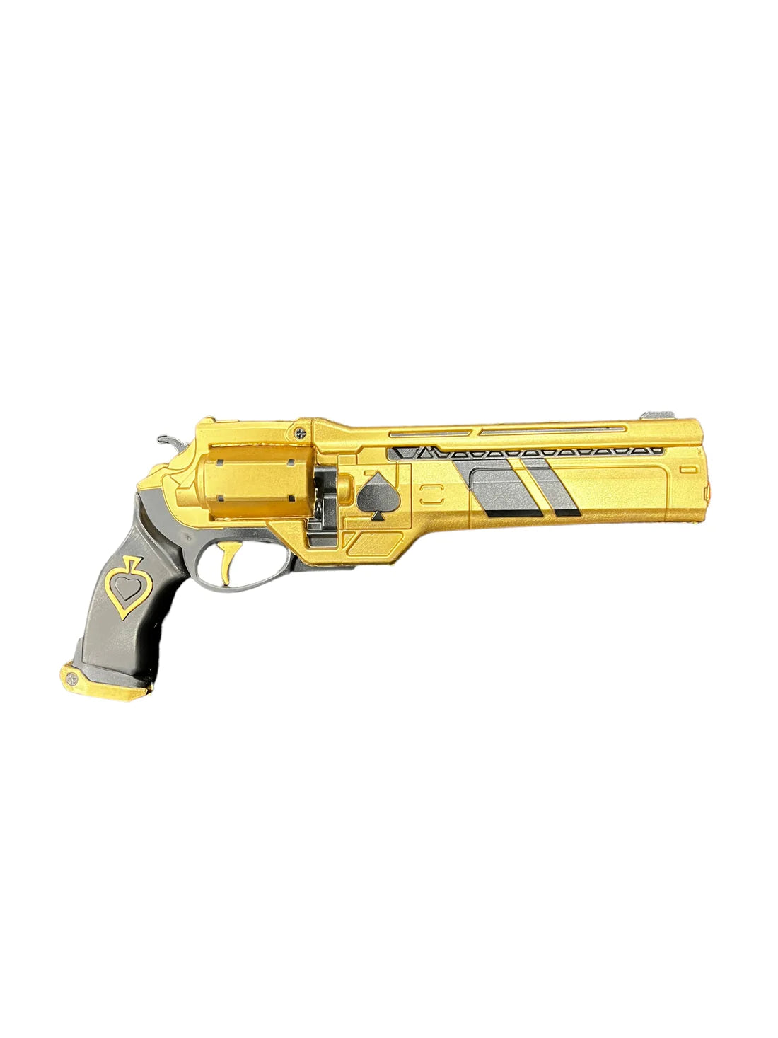 Replica Foam Gun Ace of The Spades Hand Cannon Prop Classic Ornament Free Banner Does not Shoot Gift Xmas Game Anime