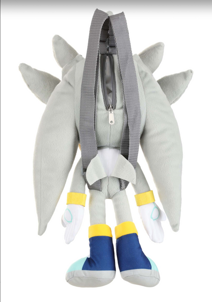 Bag - Sonic - Silver  Plush 16' Backpack